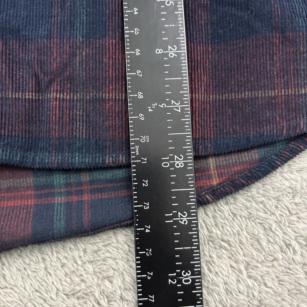 NWT 7Diamonds Peached Corduroy Button Up Shirt Mens‎ S Red Green Plaid Preppy - Picture 12 of 16